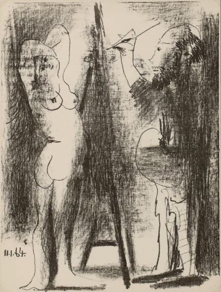 Pablo Picasso — Le peintre et son Modèle